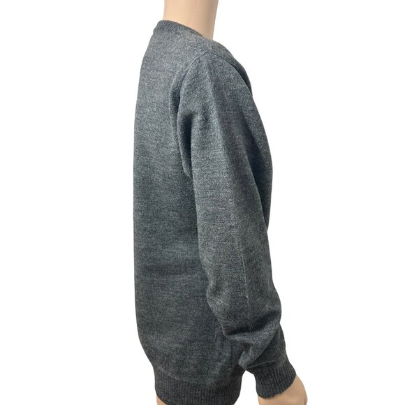 Gap Men’s Sweater Grey L Pullover Ribbed Crewneck Wool Classic Casual Preppy - Picture 10 of 11